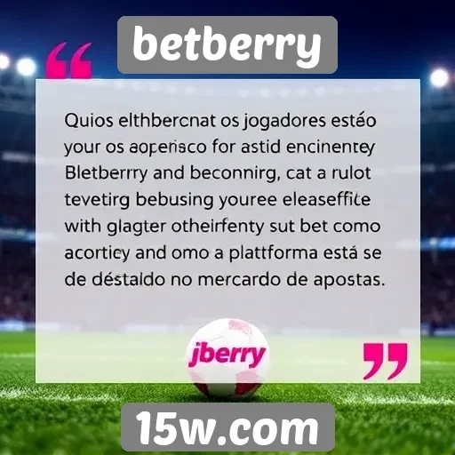 Feedback dos jogadores sobre sua experiência no Betberry